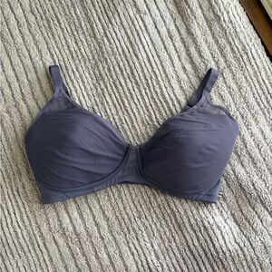 Vanity Fair Purple Bralette 38D Large Mesh